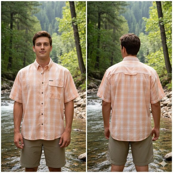 North River Outfitters mens vented shirt sz Large - Picture 1 of 8